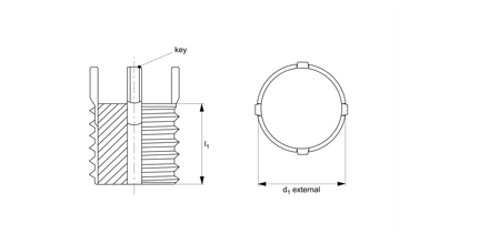 Threaded Insert - Solid - Metric