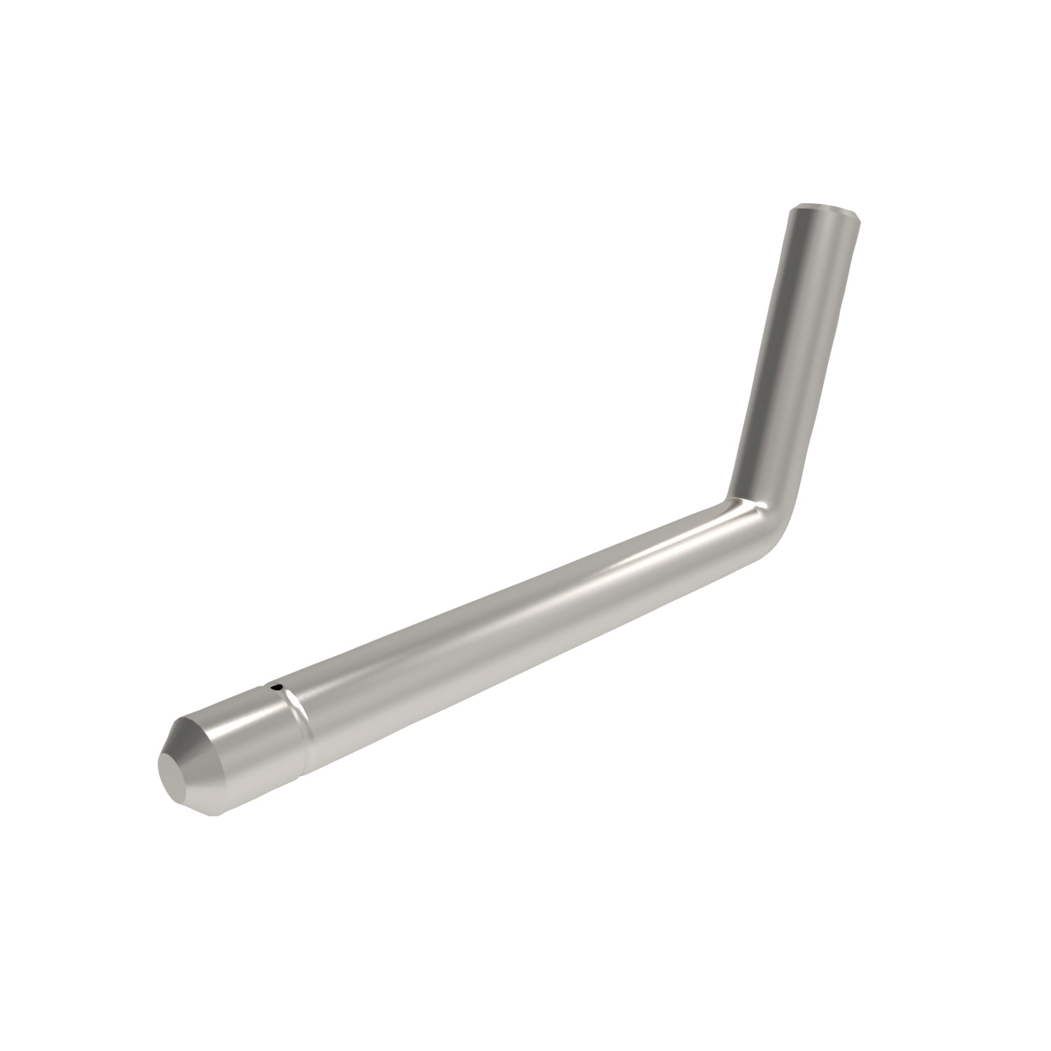 Bent Arm Pins Zinc plated carbon steel pin. 
Bent pins provide an economic solution for applications with repetetive connections. The 105 degree bend in the pin offers handle and pin in one piece. Once the bent pin is engaged, a suitable cotter pin is used to secure application.