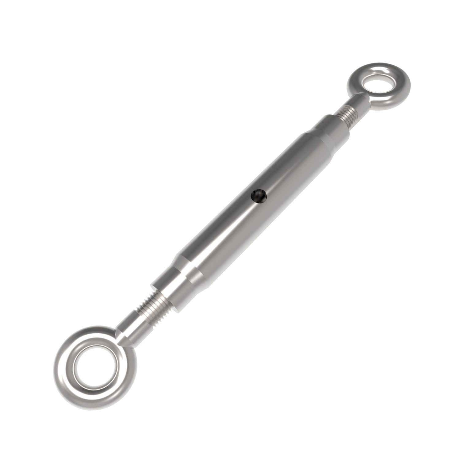 Eye End Pipe Body Turnbuckles To DIN 1478.Hot dip galvanised available - for increased protection against corrosion.Zinc plated steel.