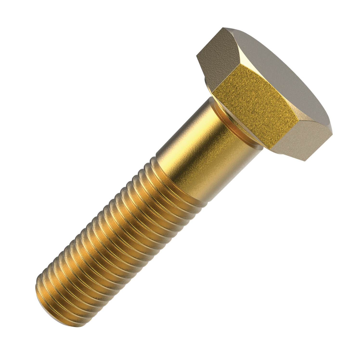 Hexagon Head Bolts Brass bolt.With shank. To DIN 931.Sizes from M 5 to M 36.