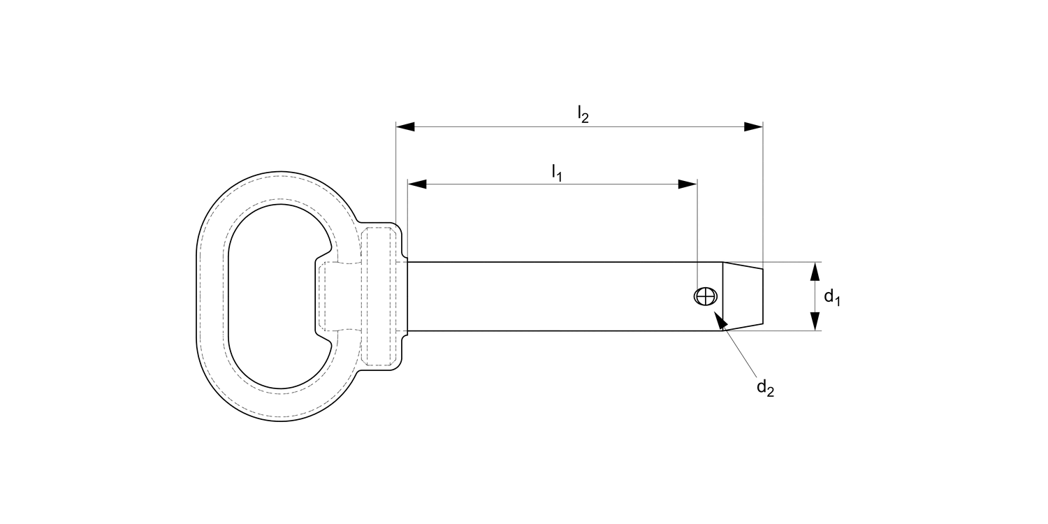 PP1726 Hitch Pin - Heavy Duty - Pin Lock