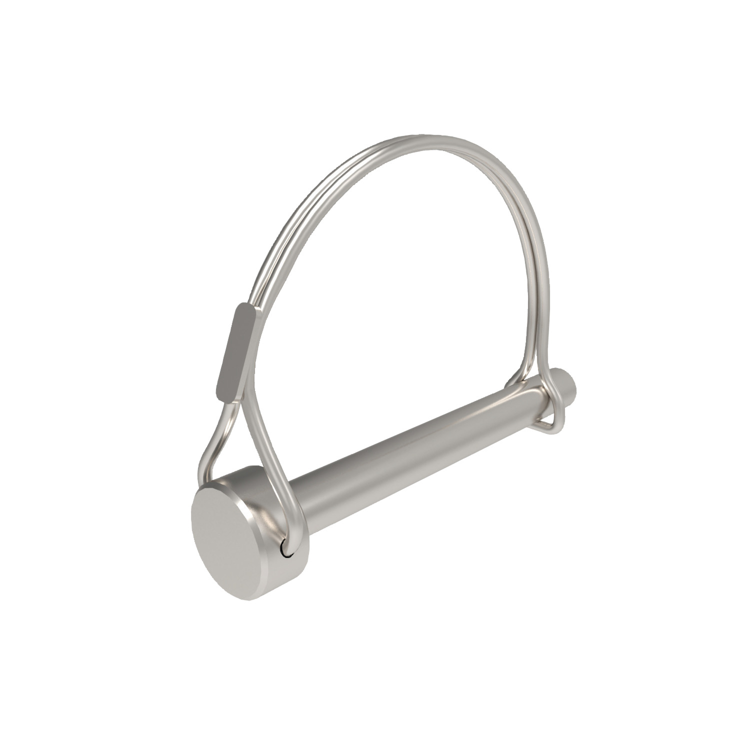 Lock Pin - Round Wire - Double Zinc plated carbon steel pin.Or stainless steel AISI 304.Double wire loop; hard drawn spring wire.Pin and cotter in one.