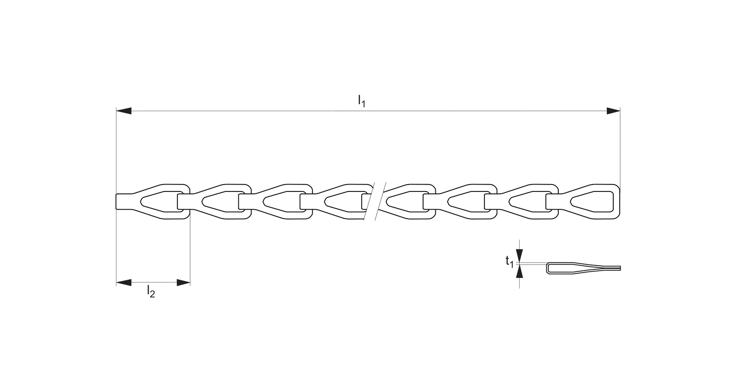 LA1222 Lanyard - Sash Chain