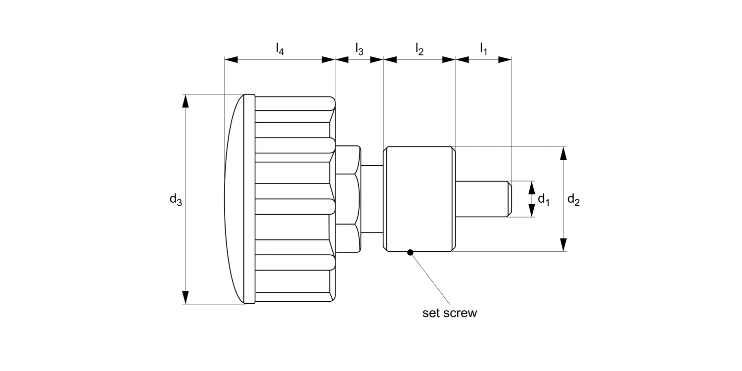 SL2516 Spring Loaded Pin - Adjustable Length