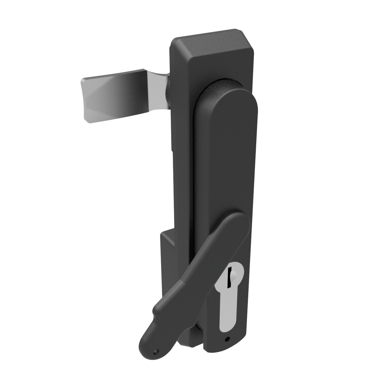 Swing Handles - Cam Control 40 mm euro cylinder lock.Dust cover.Polyamide.