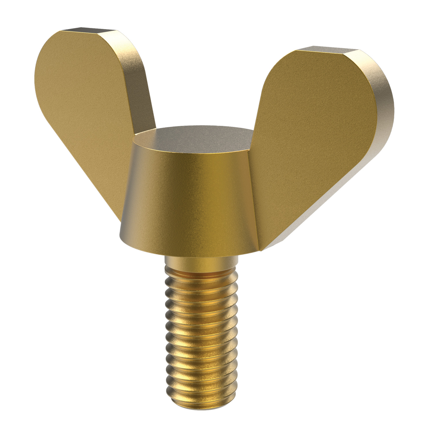 Wing Screw Brass screw.
To DIN 316.
Male thread.
Sizes from M 5 to M 10